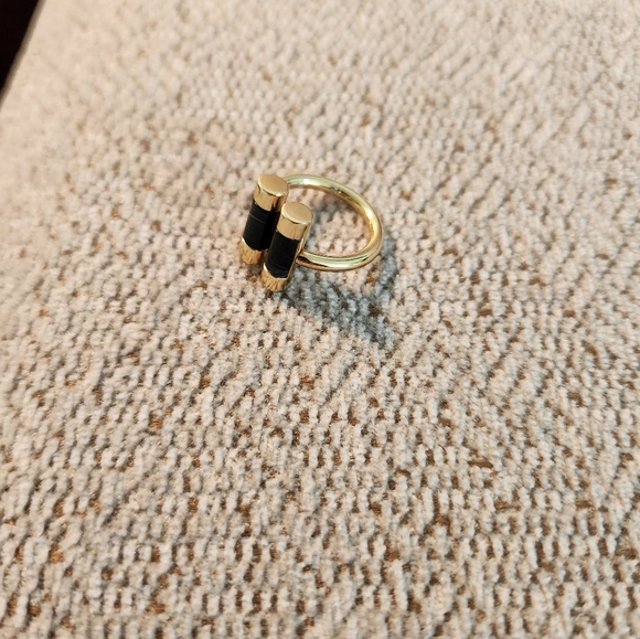 💥SALE💥NWT MICHAEL KORS BLACK AGATE RING & EARRING SET 💥💥 - Picture 4 of 9